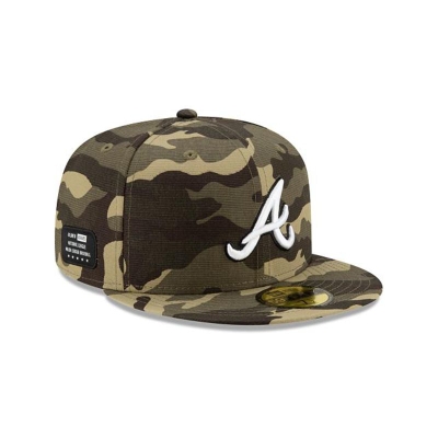 Sapca New Era Atlanta Braves MLB Armed Forces Weekend 59FIFTY Fitted - Verzi